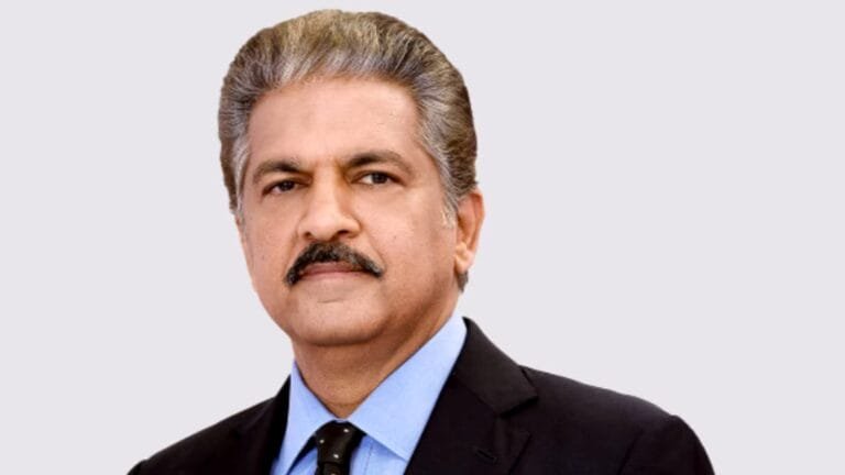 Anand Mahindra attending a professional business conference regarding economic policy
