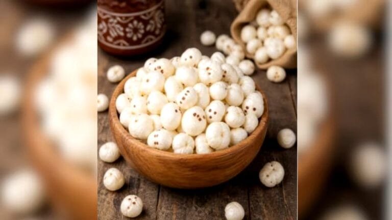 Cargo shipment of Indian makhana being prepared for international export