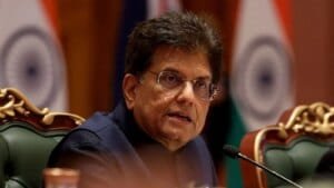 Piyush Goyal discussing trade policy and international economic cooperation