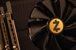 Zcash digital currency logo representing network governance and blockchain technology