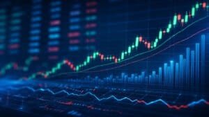 Stock market chart showing growth trends for india pesticides shares